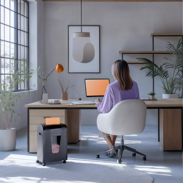 Hama “Prime M100” Document Shredder, Shredder with Security Level P5 T5 E4 