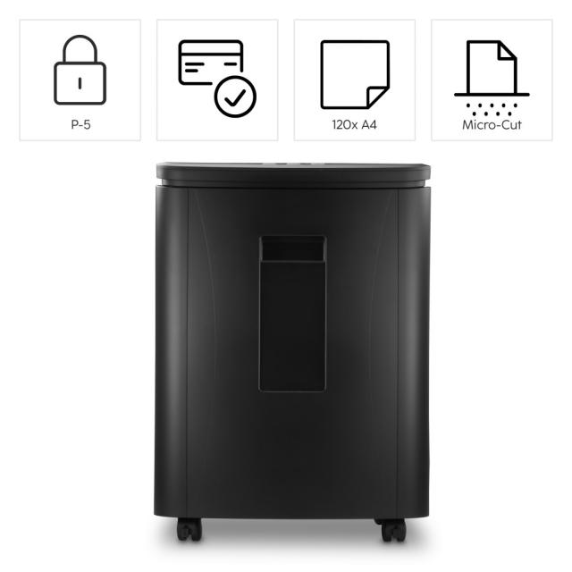 Hama “Safe Auto M1200” Document Shredder, Shredder with Security Level P4 T4 E3 