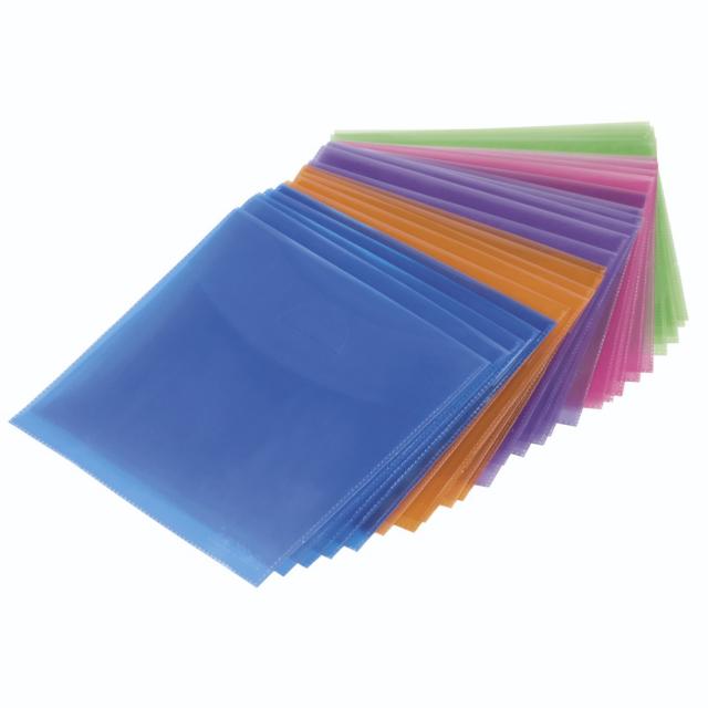 Hama CD/DVD Protective Sleeves 100, coloured 