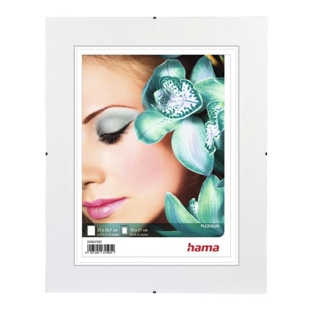 Hama "Clip-Fix Style" Frameless Picture Holder, polystyrene, 21 x 29.7cm, DIN A4 