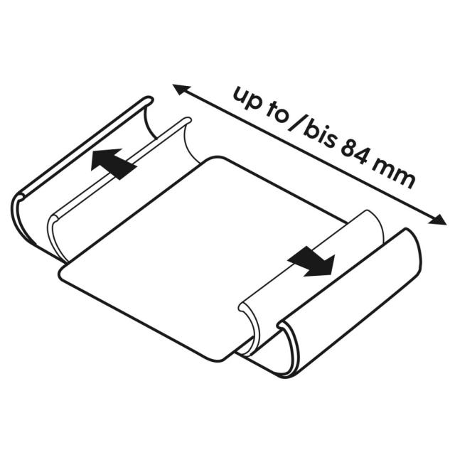 Hama Mob. Phone Bag, Universal, for Mob. Ph. Size 8.0x17.0 cm, 3 Comp., black 