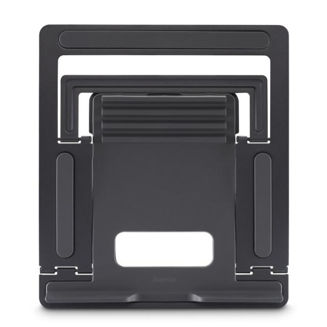 Hama "Metal" Laptop Stand, 4-stage Tilt, Folding, up to 40 cm (15.6"), grey 