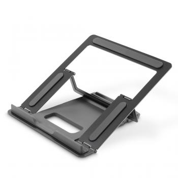 Hama "Metal" Laptop Stand, 4-stage Tilt, Folding, up to 40 cm (15.6"), grey
