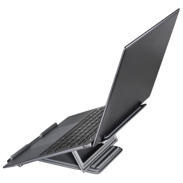 Hama "Metal" Laptop Stand, 4-stage Tilt, Folding, up to 40 cm (15.6"), grey 