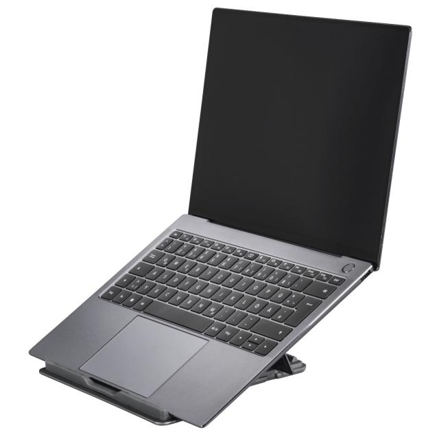 Hama "Metal" Laptop Stand, 4-stage Tilt, Folding, up to 40 cm (15.6"), grey 