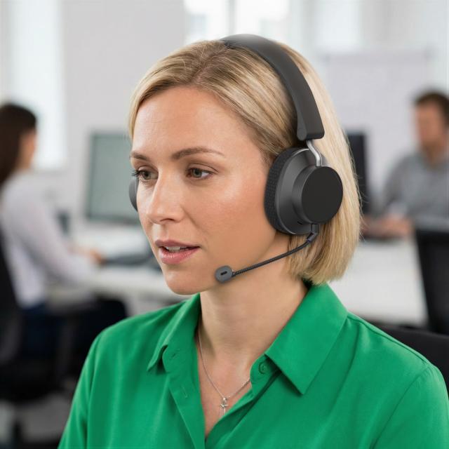 Hama "BT-900" Bluetooth® Headset, Multipoint, Chg Station, ENC, Wireless, blk 