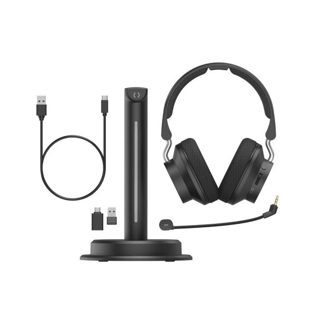 Hama "BT-900" Bluetooth® Headset, Multipoint, Chg Station, ENC, Wireless, blk 