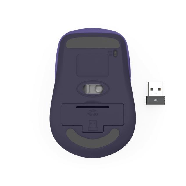 Hama “WM-450” Multi-Device Mouse, Wireless, Radio/Bluetooth®, 7 Buttons, purple 
