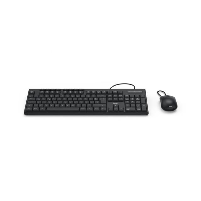 Hama Cable Keyboard/Mouse Set CKM-200, 173054 