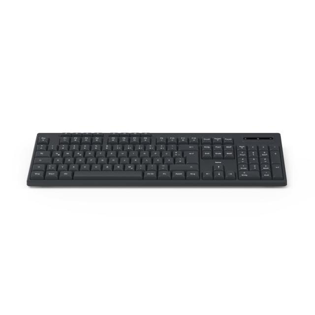 HAMA Wireless keyboard, "WK-200", 8 media buttons, Cyrillic, black 