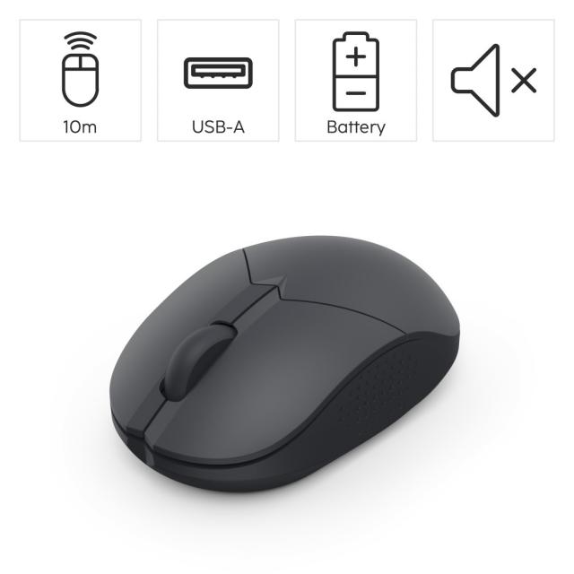 Hama “WM-150” Mini Wireless Mouse, Optical, 3 Buttons, W/O Click Noise, black 
