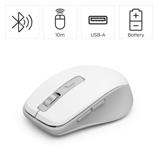 Hama “WM-450” Multi-Device Mouse, Wireless, Radio/Bluetooth®, 7 Buttons 