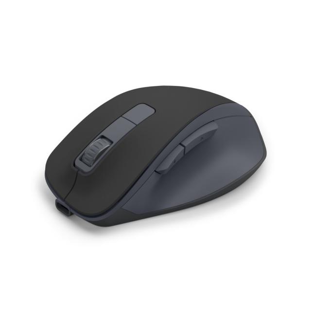 Hama “WM-500” Wireless Mouse, Ergonom., 6 Buttons, W/O Click Noise, Battery, blk 