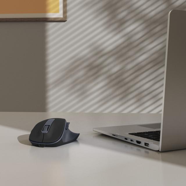 Hama “WM-500” Wireless Mouse, Ergonom., 6 Buttons, W/O Click Noise, Battery, blk 
