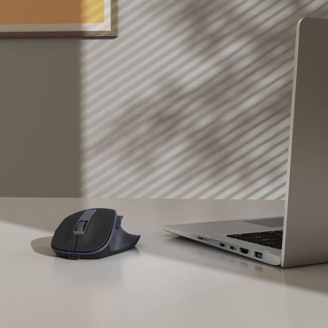 Hama “WM-500” Wireless Mouse, Ergonom., 6 Buttons, W/O Click Noise, Battery, blk 