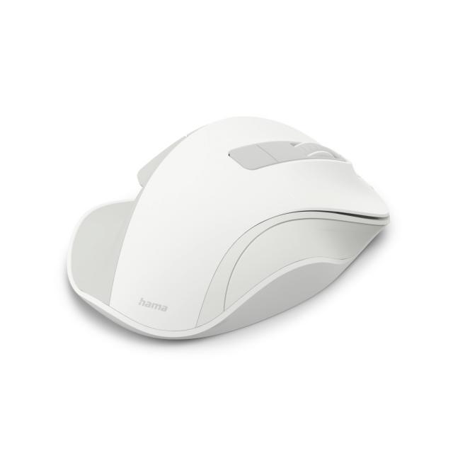 Hama “WM-500” Wireless Mouse, Ergonom., 6 Buttons, W/O Click Noise, Battery, wh 