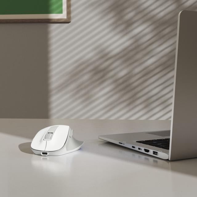Hama “WM-500” Wireless Mouse, Ergonom., 6 Buttons, W/O Click Noise, Battery, wh 