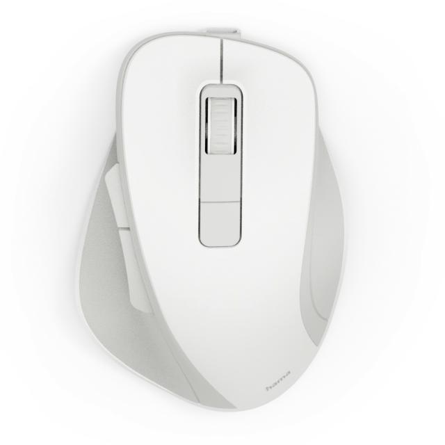 Hama “WM-500” Wireless Mouse, Ergonom., 6 Buttons, W/O Click Noise, Battery, wh 
