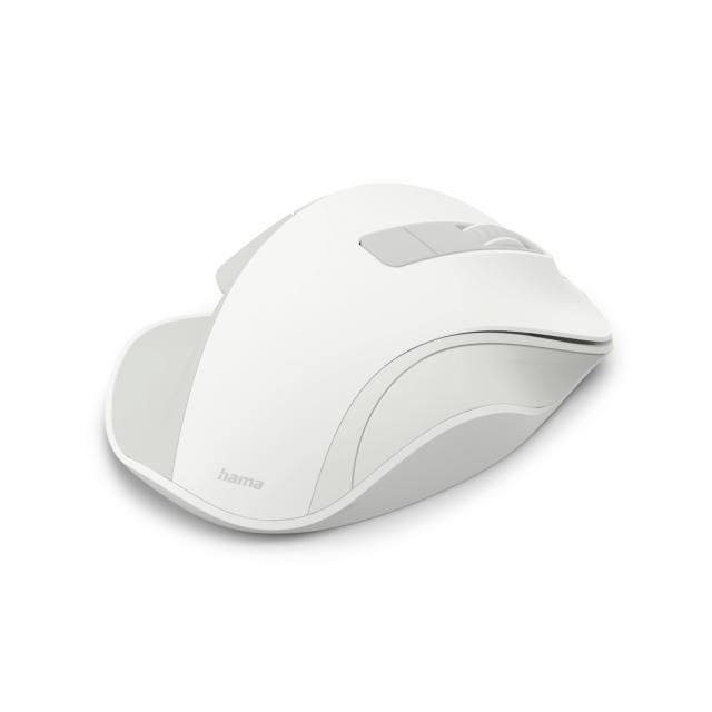 Hama “WM-500” Wireless Mouse, Ergonom., 6 Buttons, W/O Click Noise, Battery, wh 
