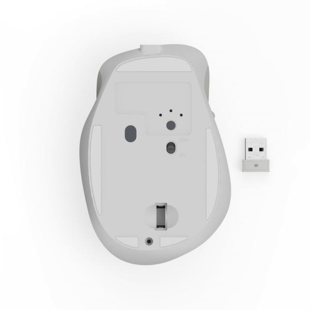 Hama “WM-500” Wireless Mouse, Ergonom., 6 Buttons, W/O Click Noise, Battery, wh 