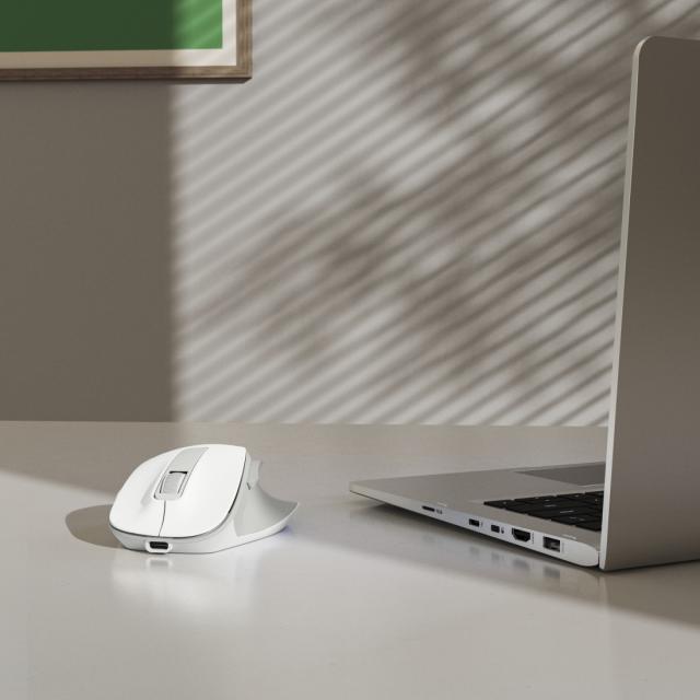 Hama “WM-500” Wireless Mouse, Ergonom., 6 Buttons, W/O Click Noise, Battery, wh 