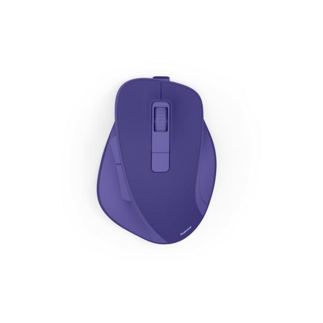 Hama “WM-500” Wireless Mouse, Ergonom., 6 Buttons, No Click Noise, Battery, purple 