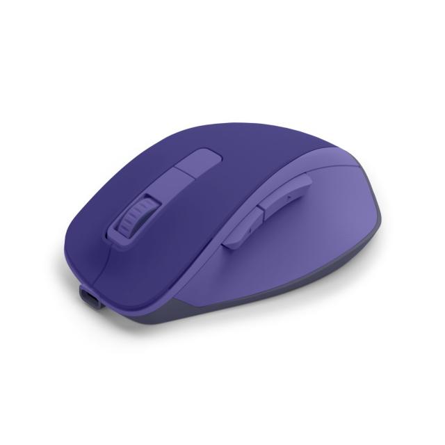 Hama “WM-500” Wireless Mouse, Ergonom., 6 Buttons, No Click Noise, Battery, purple 