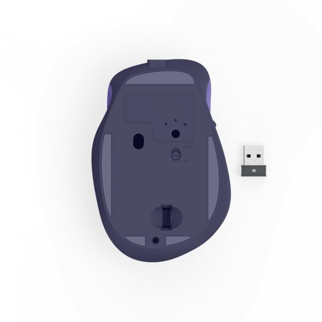 Hama “WM-500” Wireless Mouse, Ergonom., 6 Buttons, No Click Noise, Battery, purple 