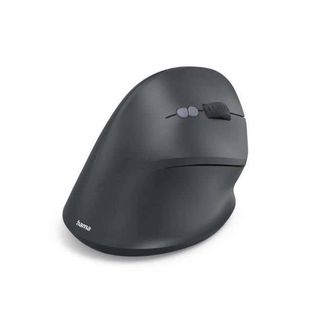 Hama “EWM-500R” Ergonomic Vertical Mouse, Radio, Optical, 7 Buttons, black 