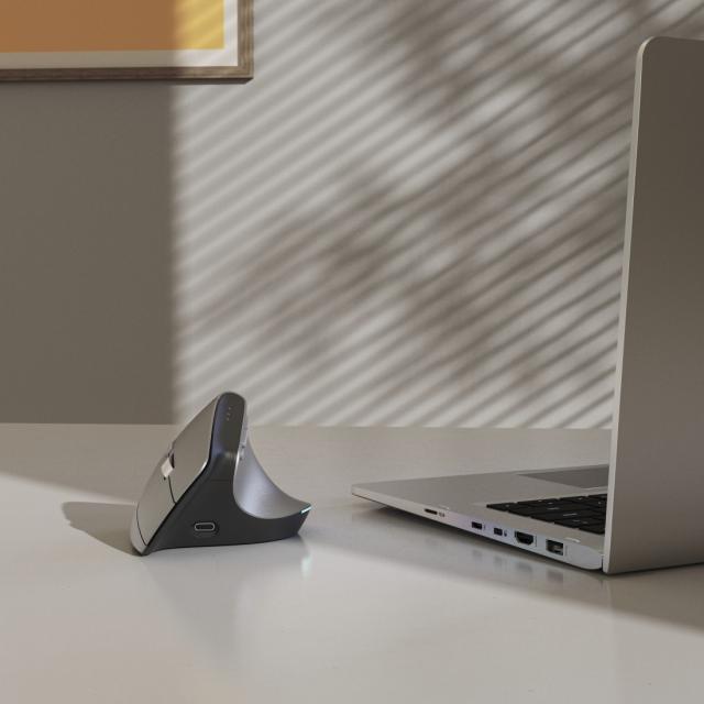 HAMA Безжична Ергономична вертикална мишка "EMW-700", мулти-устройство, антрацит 