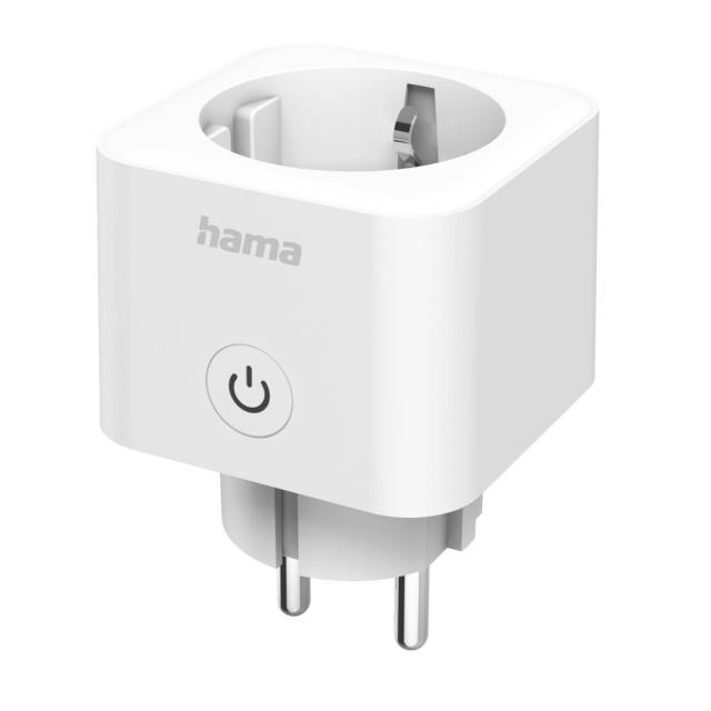 Hama Smart WLAN Socket, Matter, Voice and App-Controlled, Retrofittable, 3680 W 