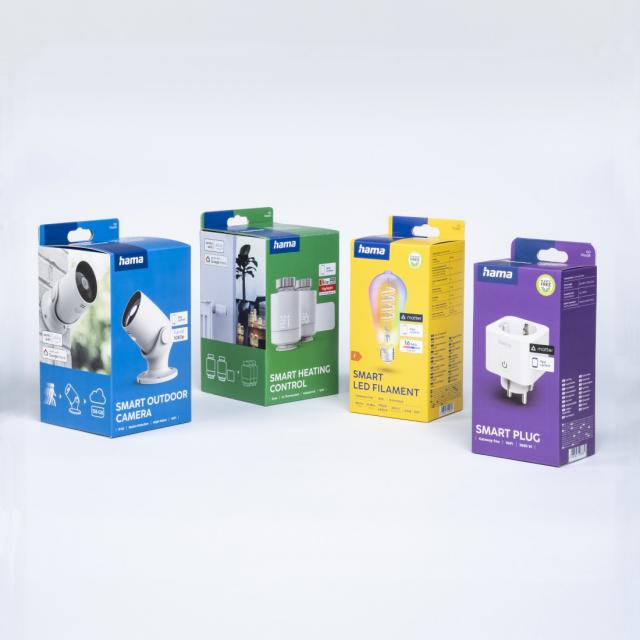 Hama Smart WLAN Socket, Matter, Voice and App-Controlled, Retrofittable, 3680 W 