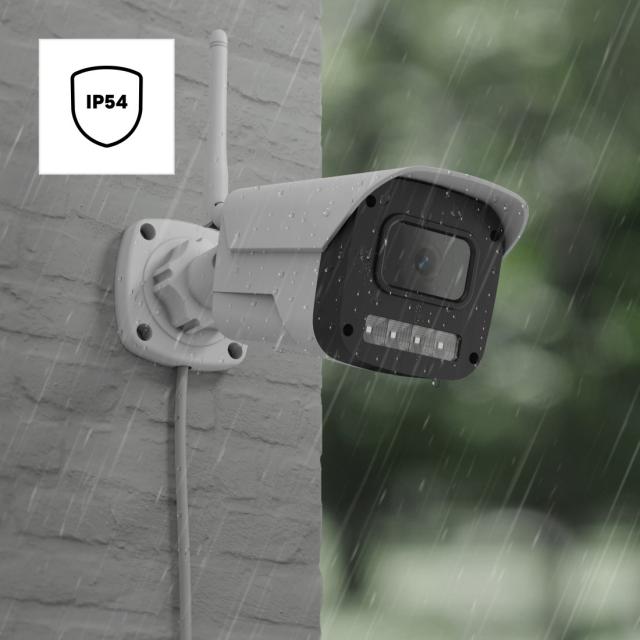 Hama Smart Surveillance Camera, WLAN, for Outdoors, Night Vision, 1080p, Recordi 