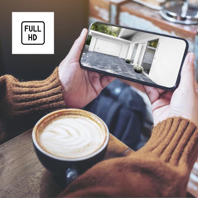 Hama Smart Surveillance Camera, WLAN, for Outdoors, Night Vision, 1080p, Recordi 