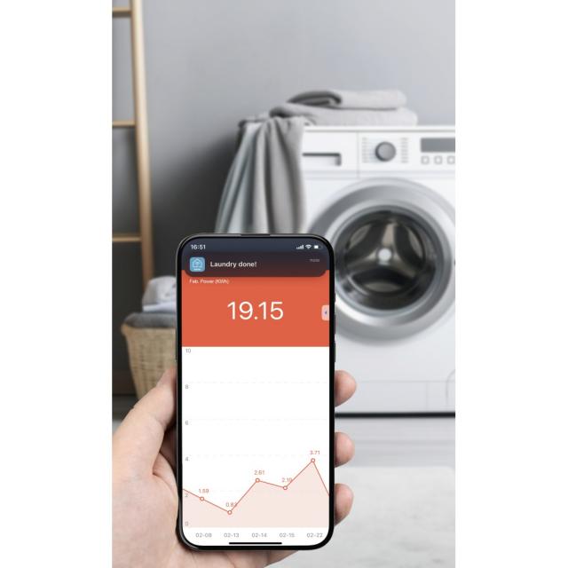 Hama Smart WLAN Socket, Matter, Voice/App-Controlled, Current Measuring Device 