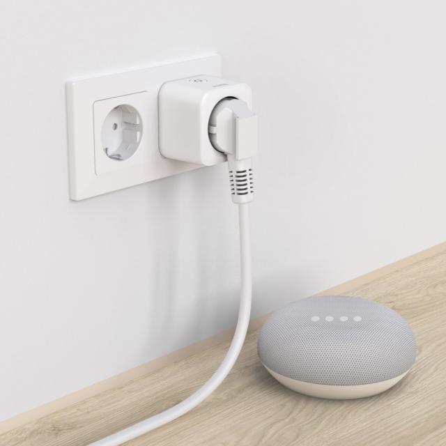 Hama Smart WLAN Socket, Matter, Voice/App-Controlled, Current Measuring Device 