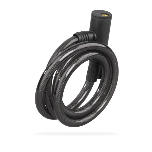 Hama Bicycle Spiral Cable Lock, 120 cm, Black 