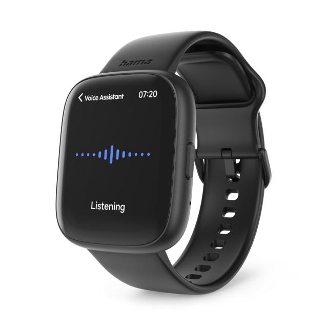 Hama “4000” Smart Watch, Phone Function, Sleep Analysis, Waterproof, 46 mm, blk 
