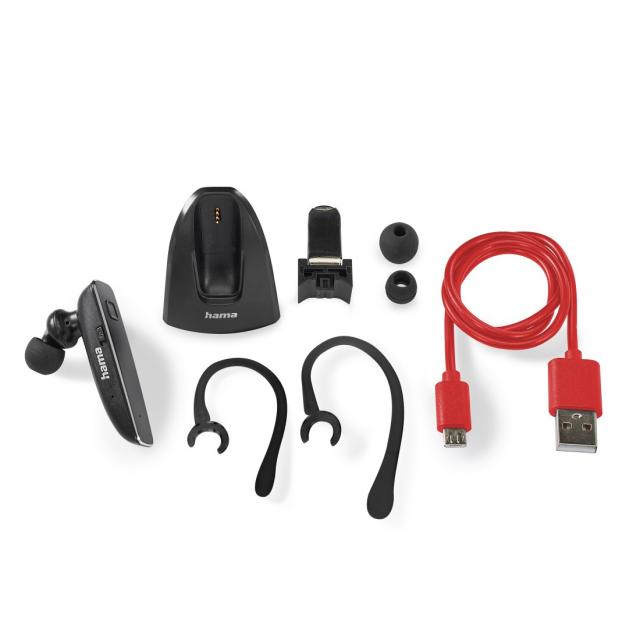 Hama Mono-Bluetooth® Headset “MyVoice2100”, Multipoint, Voice Control, black 