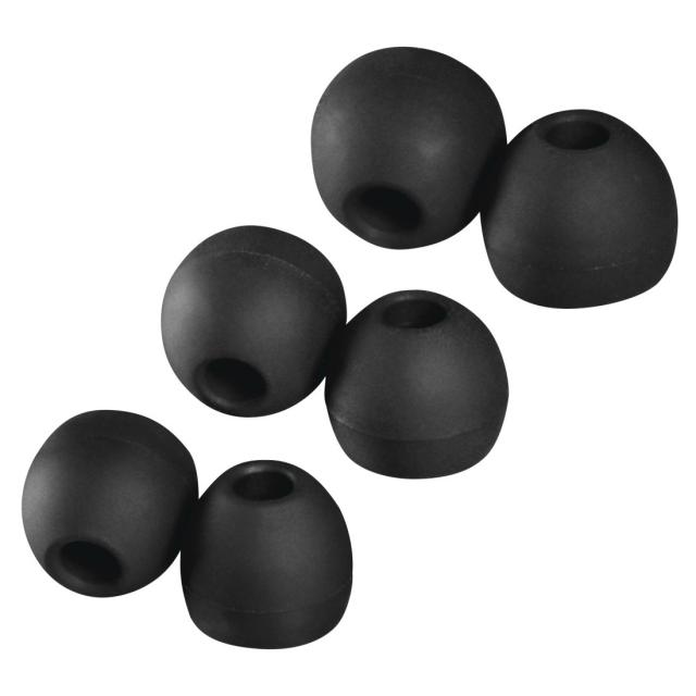 Hama Silicone replacement ear pads, sizes S - L, 6 units, black + different colo 