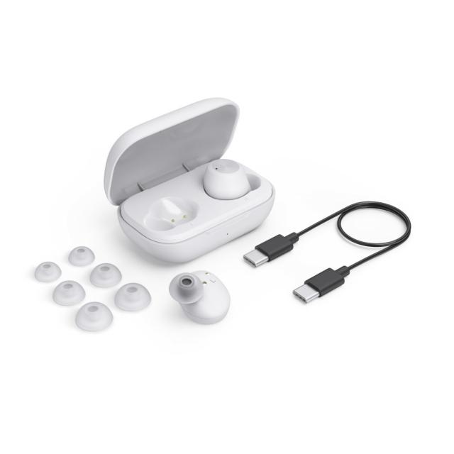 Hama “Spirit Chop II” Bluetooth® Headphones, TWS, In-Ear, Equaliser, white 