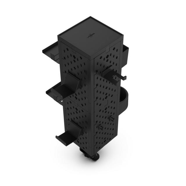 uRage Peg Board, Perforated Panel for Gaming, Modular Kit, Wall/Table Mounting, black 