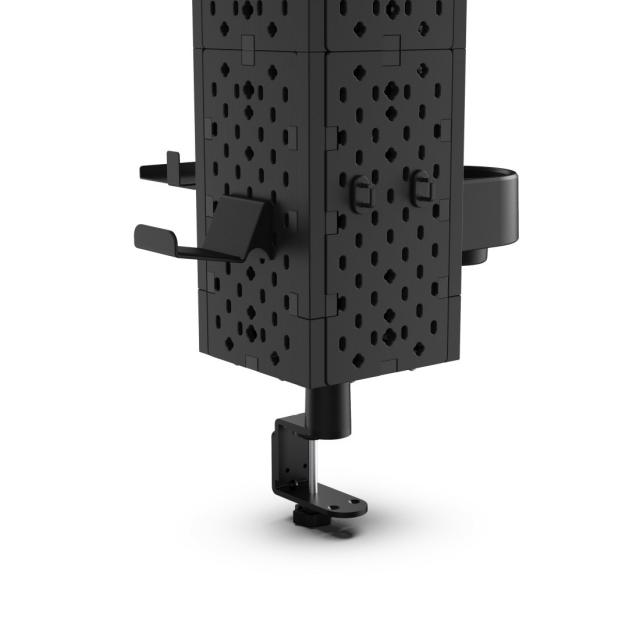 uRage Peg Board, Perforated Panel for Gaming, Modular Kit, Wall/Table Mounting, black 