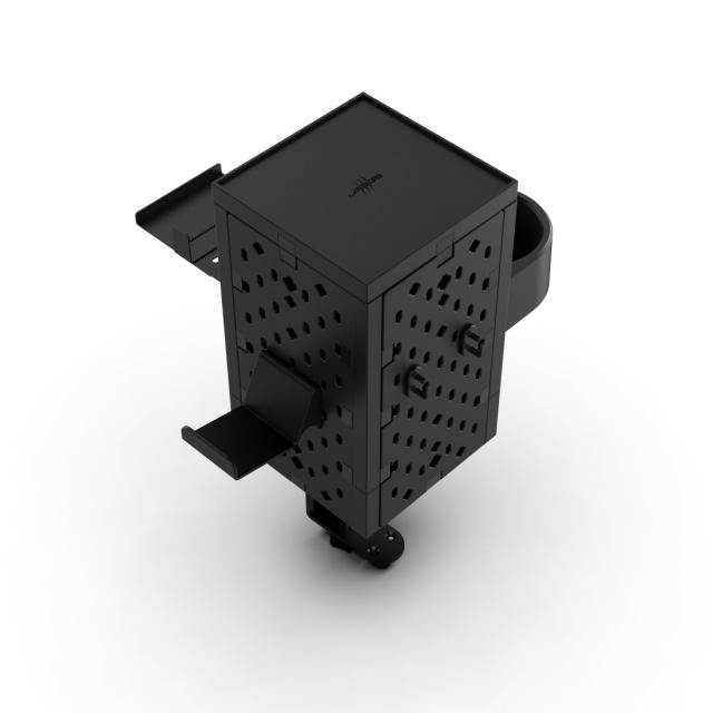 uRage Peg Board, Perforated Panel for Gaming, Modular Kit, Wall/Table Mounting, black 