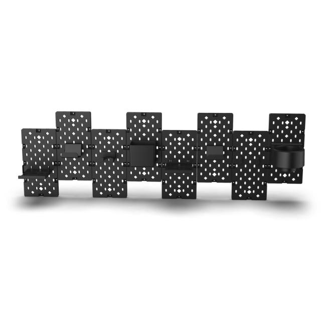 uRage Peg Board, Perforated Panel for Gaming, Modular Kit, Wall/Table Mounting, black 