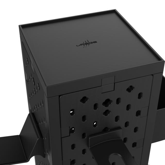 uRage Peg Board, Perforated Panel for Gaming, Modular Kit, Wall/Table Mounting, black 