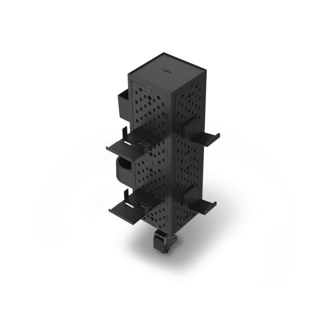 uRage Peg Board, Perforated Panel for Gaming, Modular Kit, Wall/Table Mounting, black 