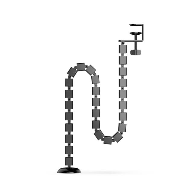 uRage “Spine” Flexible Cable Guide, Cable Chain, For Clamping, 130 cm, black 