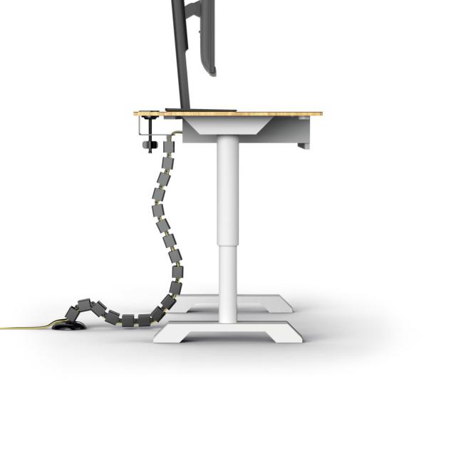 uRage “Spine” Flexible Cable Guide, Cable Chain, For Clamping, 130 cm, black 