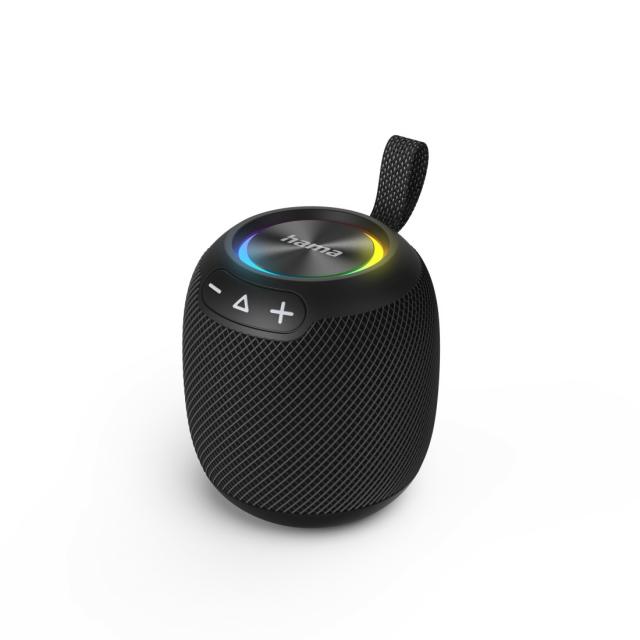 HAMA Блутут колонка "Bomb 3.0" Bluetooth®, Waterproof IPX7, LED, 16 W, черна 